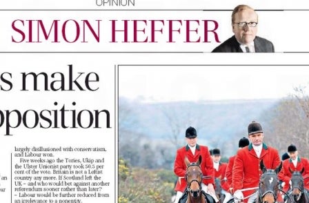 There and back again, by Simon Heffer: Columnist switches from Mail to Telegraph...again